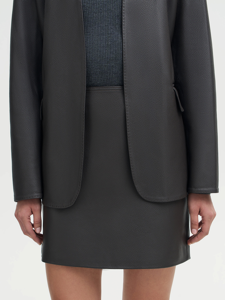 Юбка из кожи