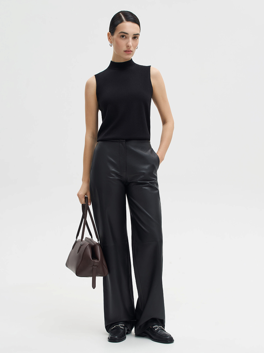 Брюки из натуральной кожи