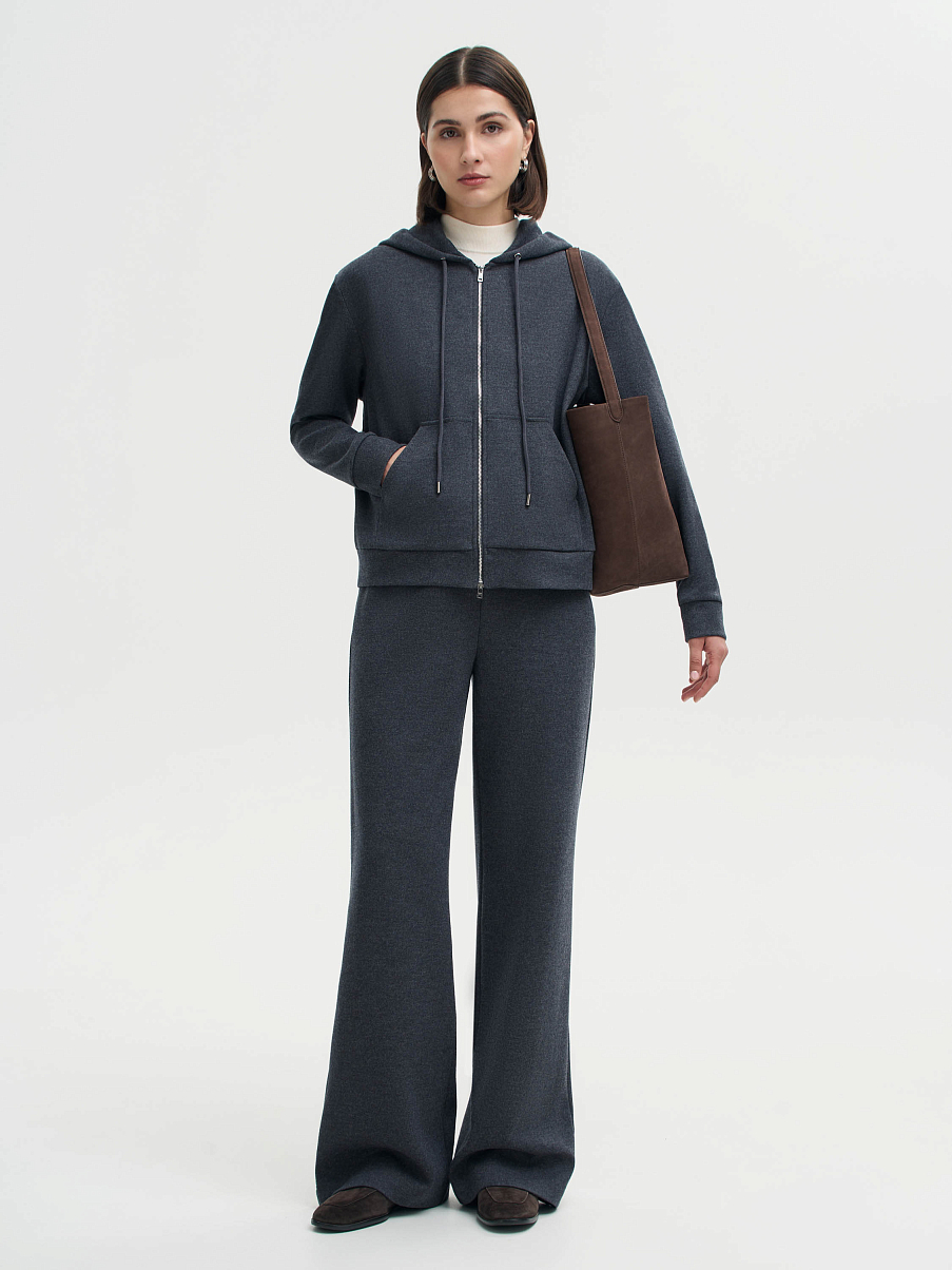 Худи из шерсти и хлопка