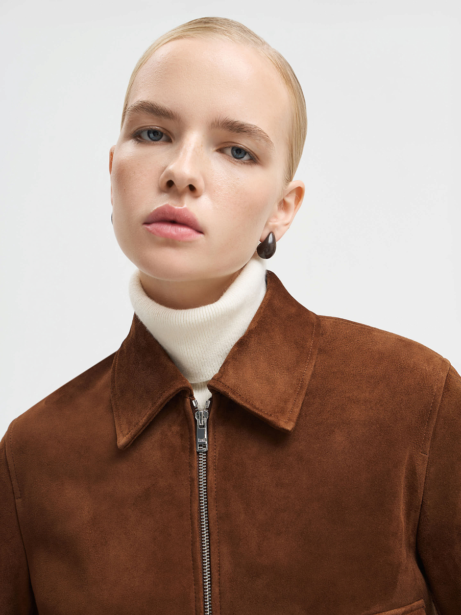 Куртка из замши