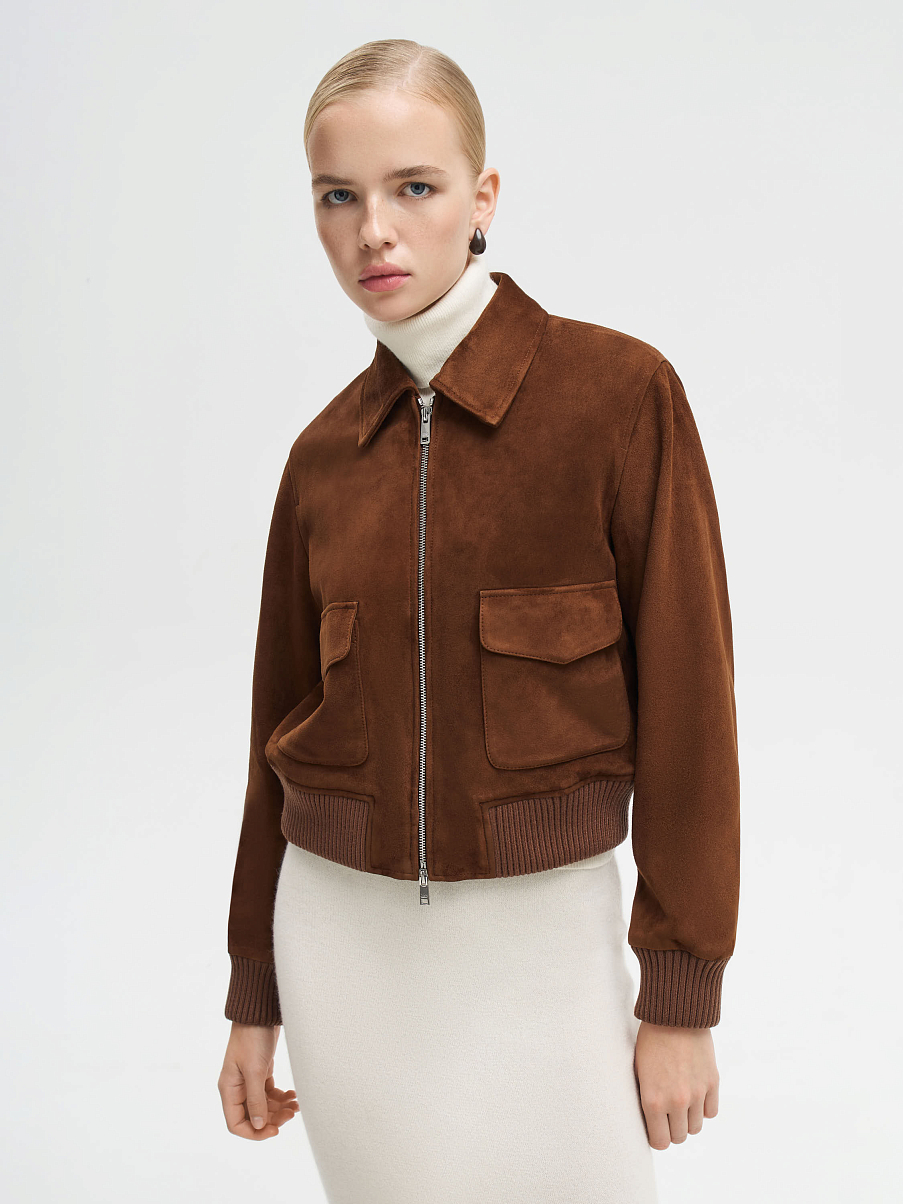 Куртка из замши