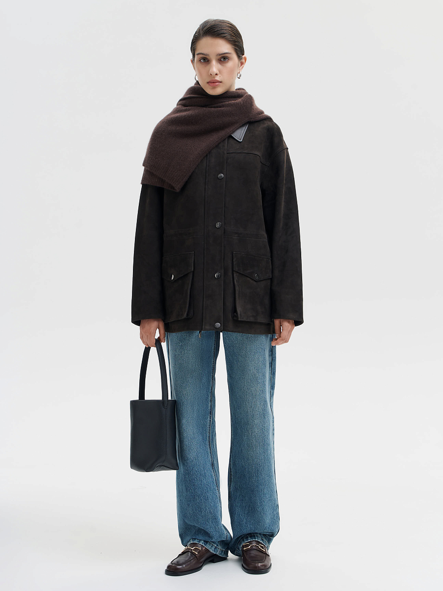 Куртка из замши