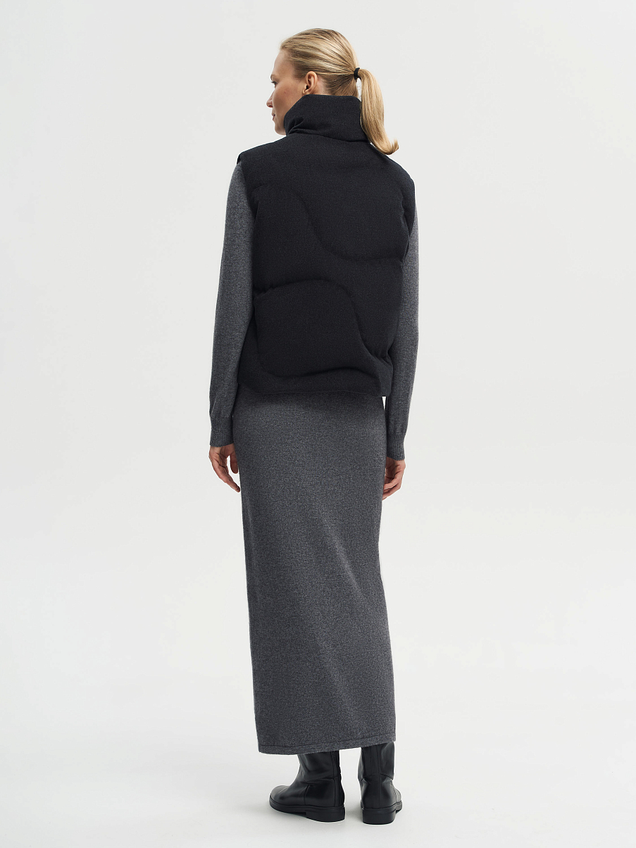 Жилетка из мериноса с шелком