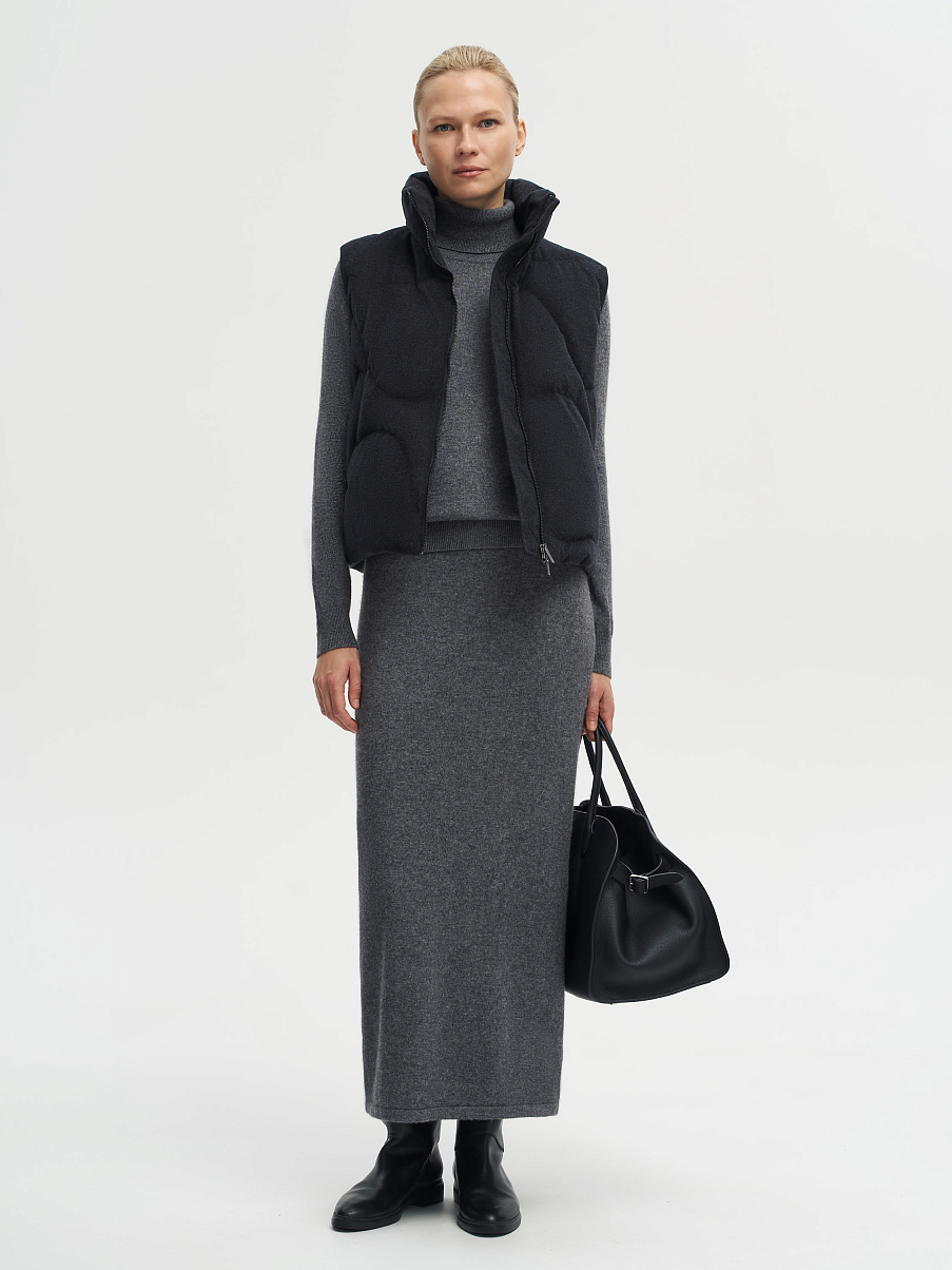 Жилетка из мериноса с шелком