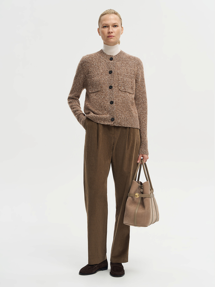 Кардиган из мериноса и кашемира