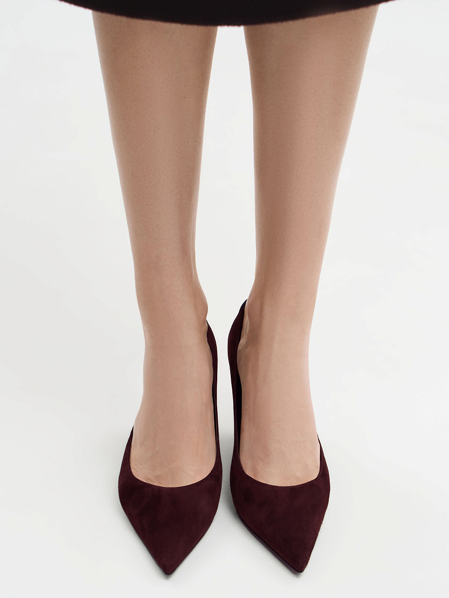 Лодочки из замши