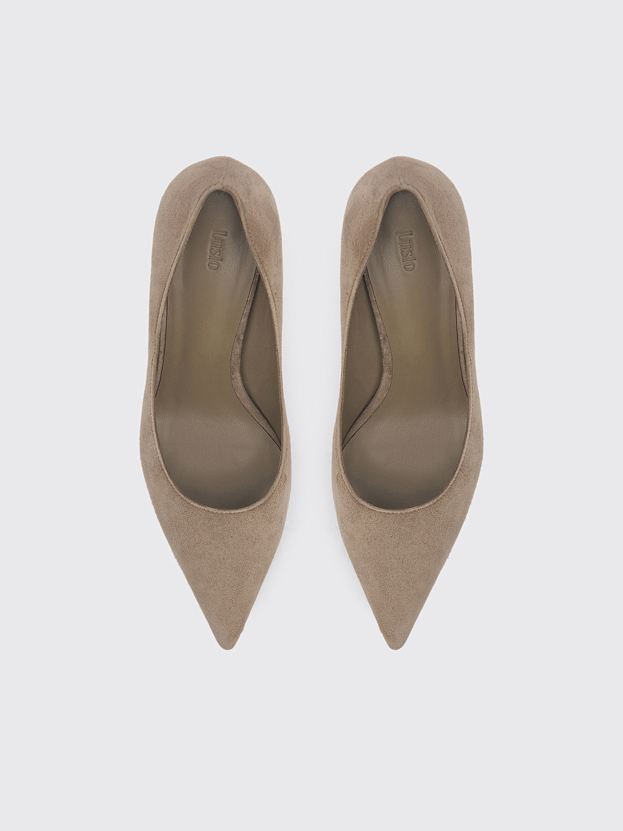 Лодочки из замши