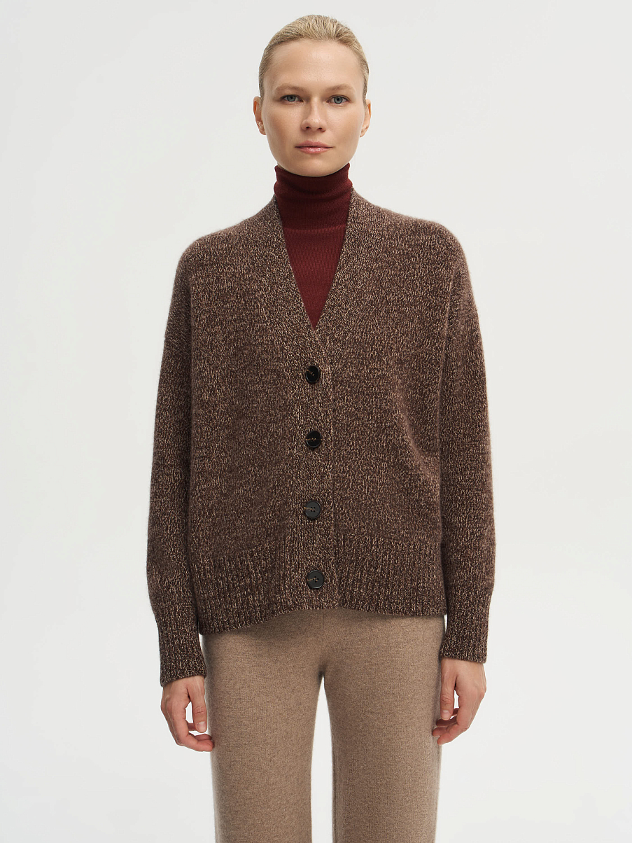 Кардиган из мериноса с кашемиром