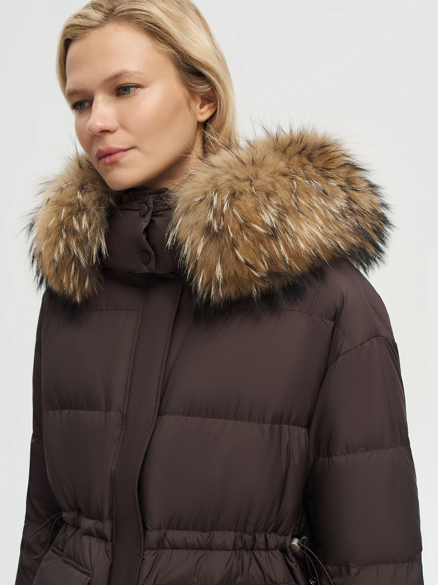 Пуховик-парка с мехом