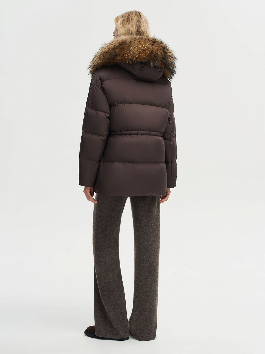 Пуховик-парка с мехом