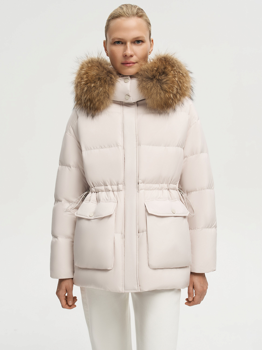 Пуховик-парка с мехом