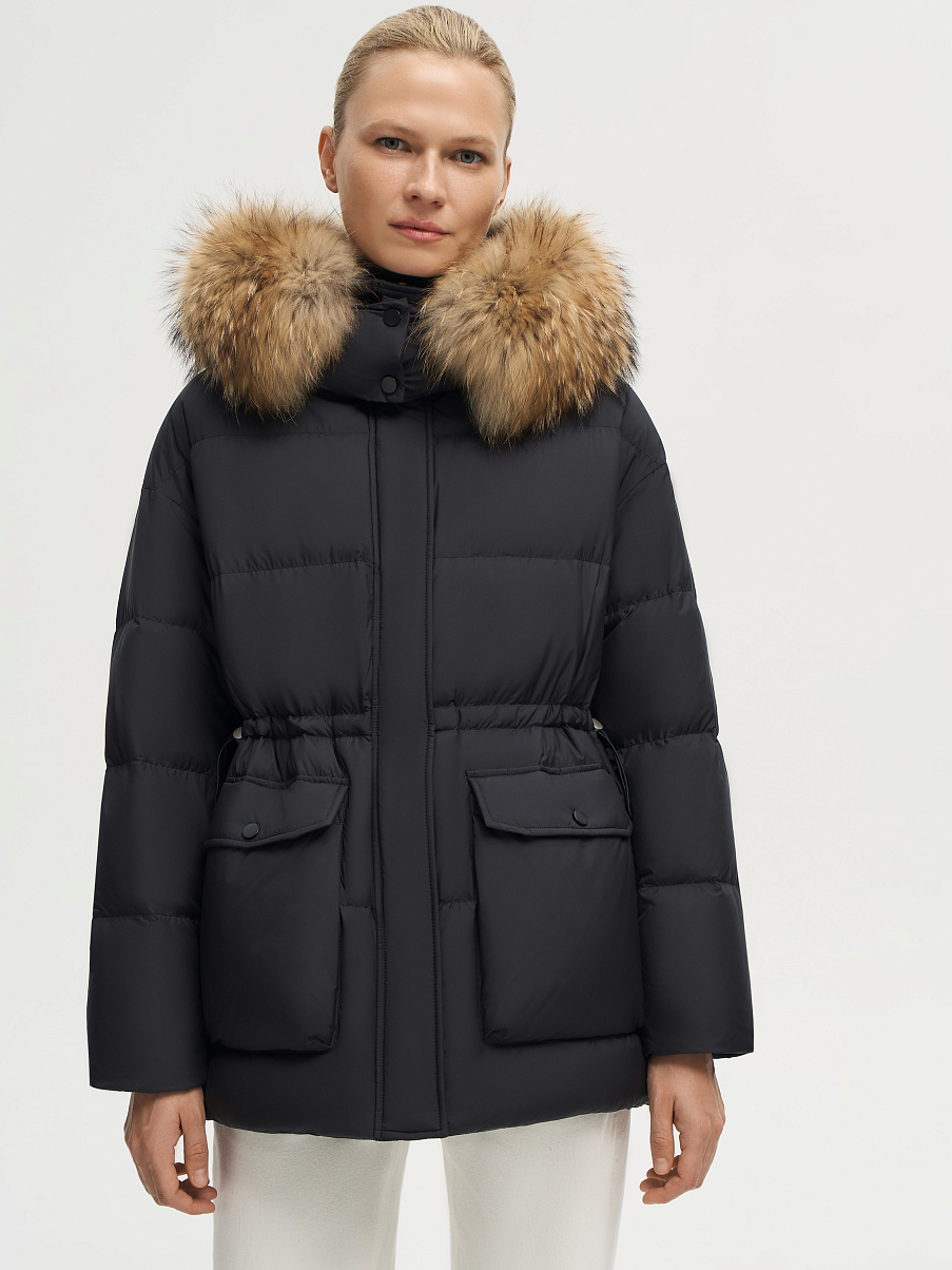 Пуховик-парка с мехом