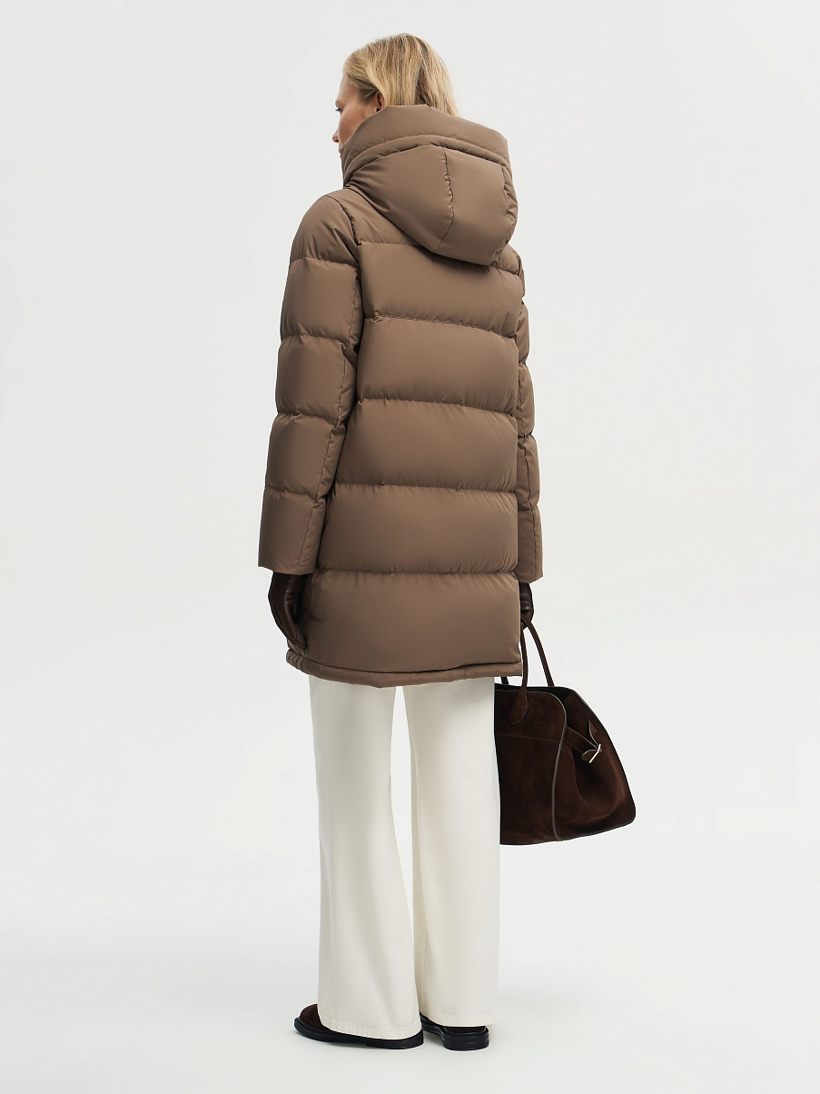 Пуховик удлиненный