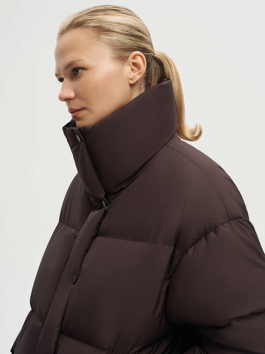 Пуховик утепленный укороченный