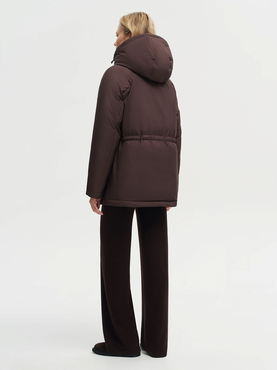 Пуховик с кулиской