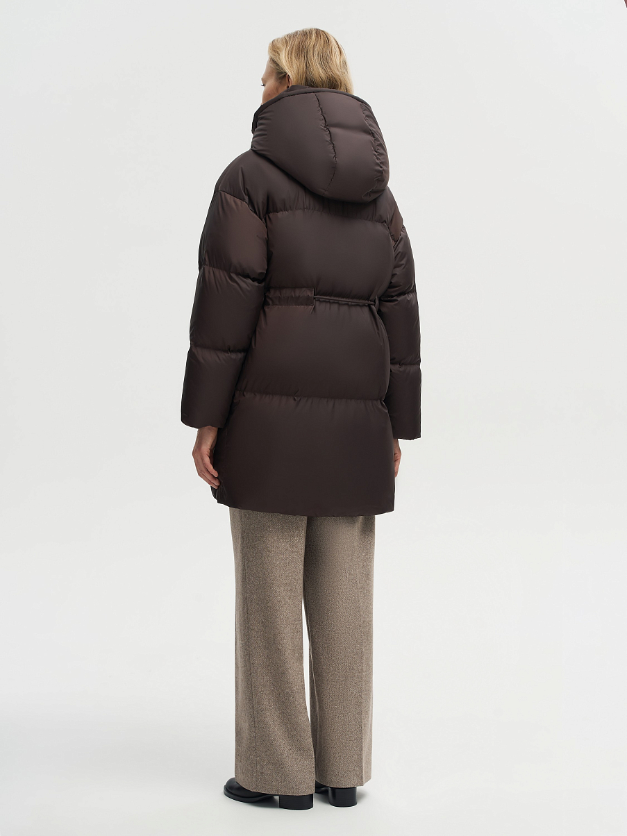 Пуховик приталенный