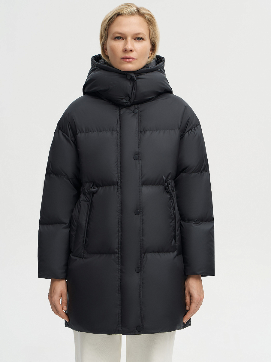 Пуховик приталенный