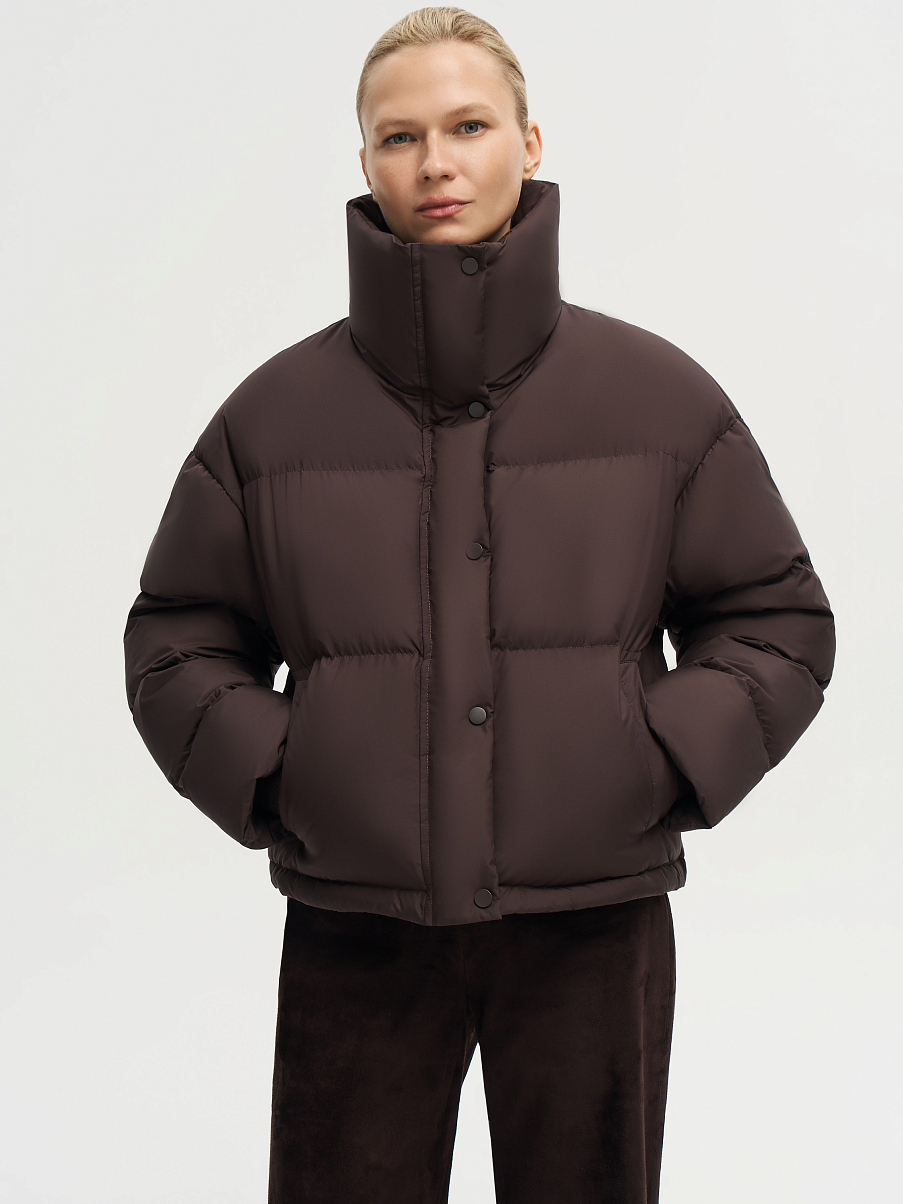 Пуховик утепленный укороченный