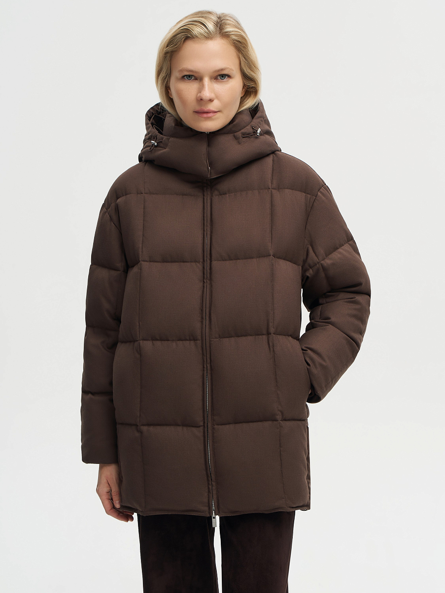 Пуховик из шерсти