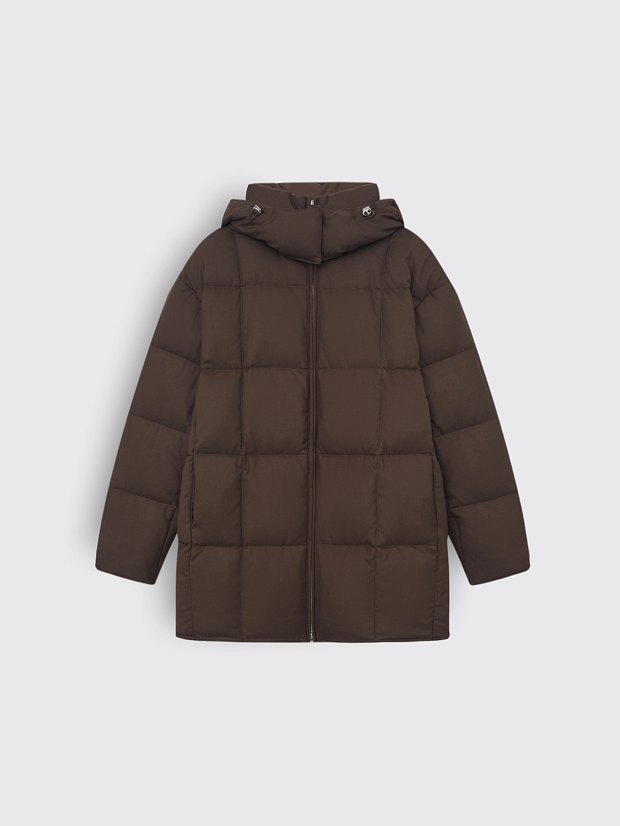 Пуховик из шерсти