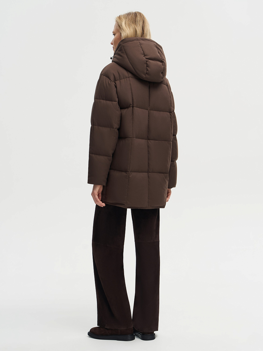 Пуховик из шерсти