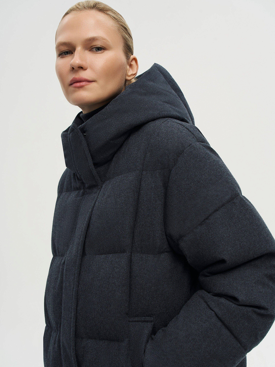 Пуховик удлиненный