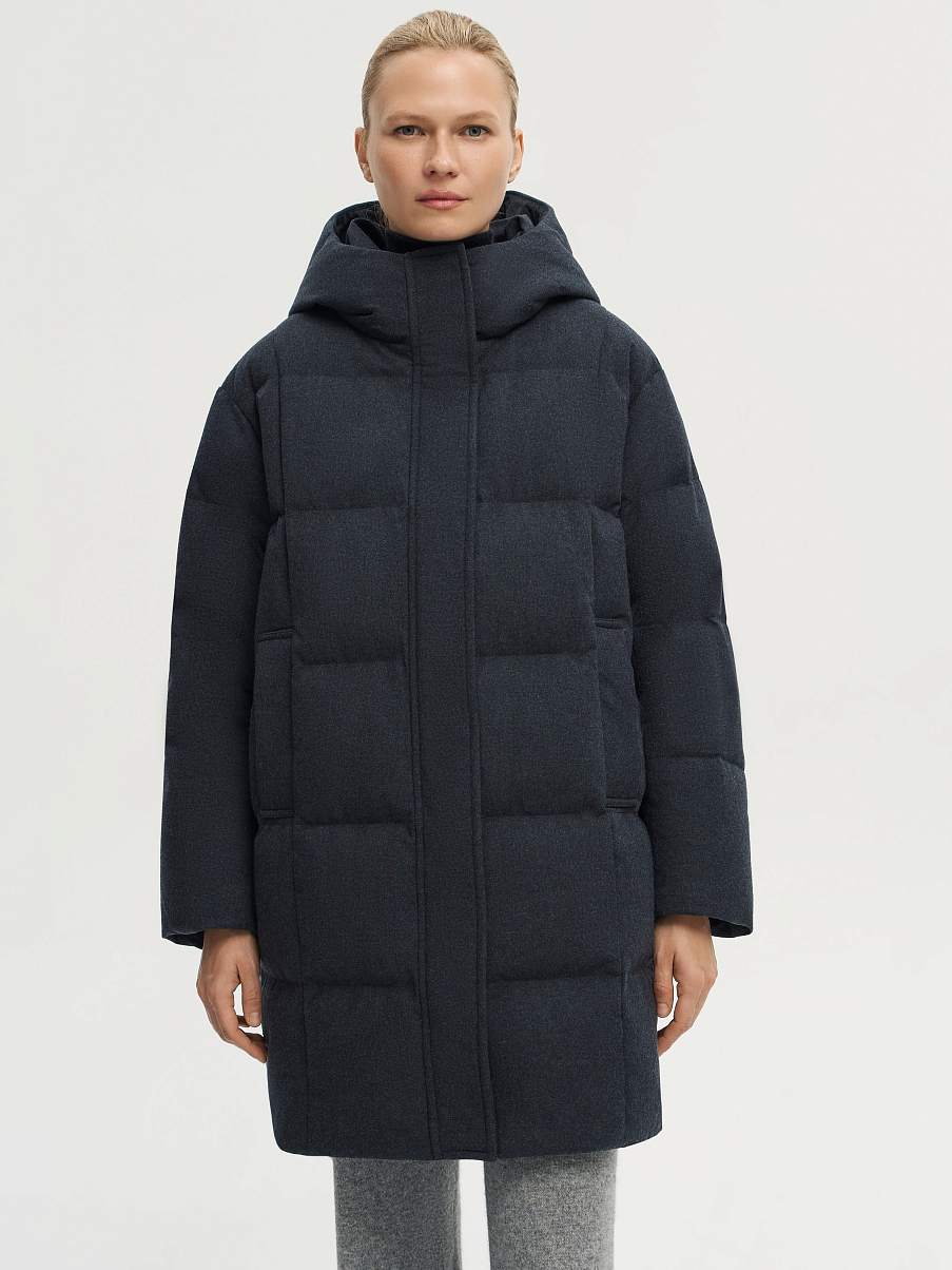 Пуховик удлиненный