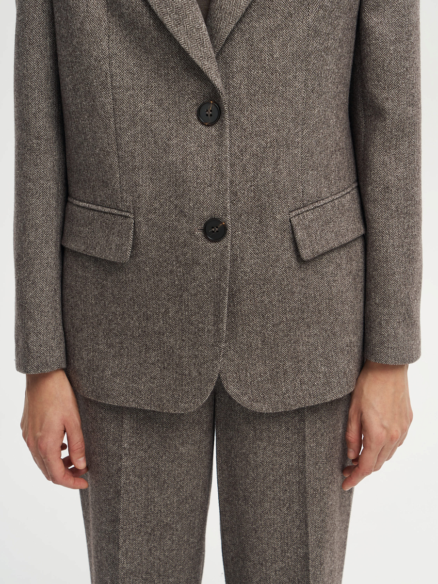 Жакет из шерсти с шелком