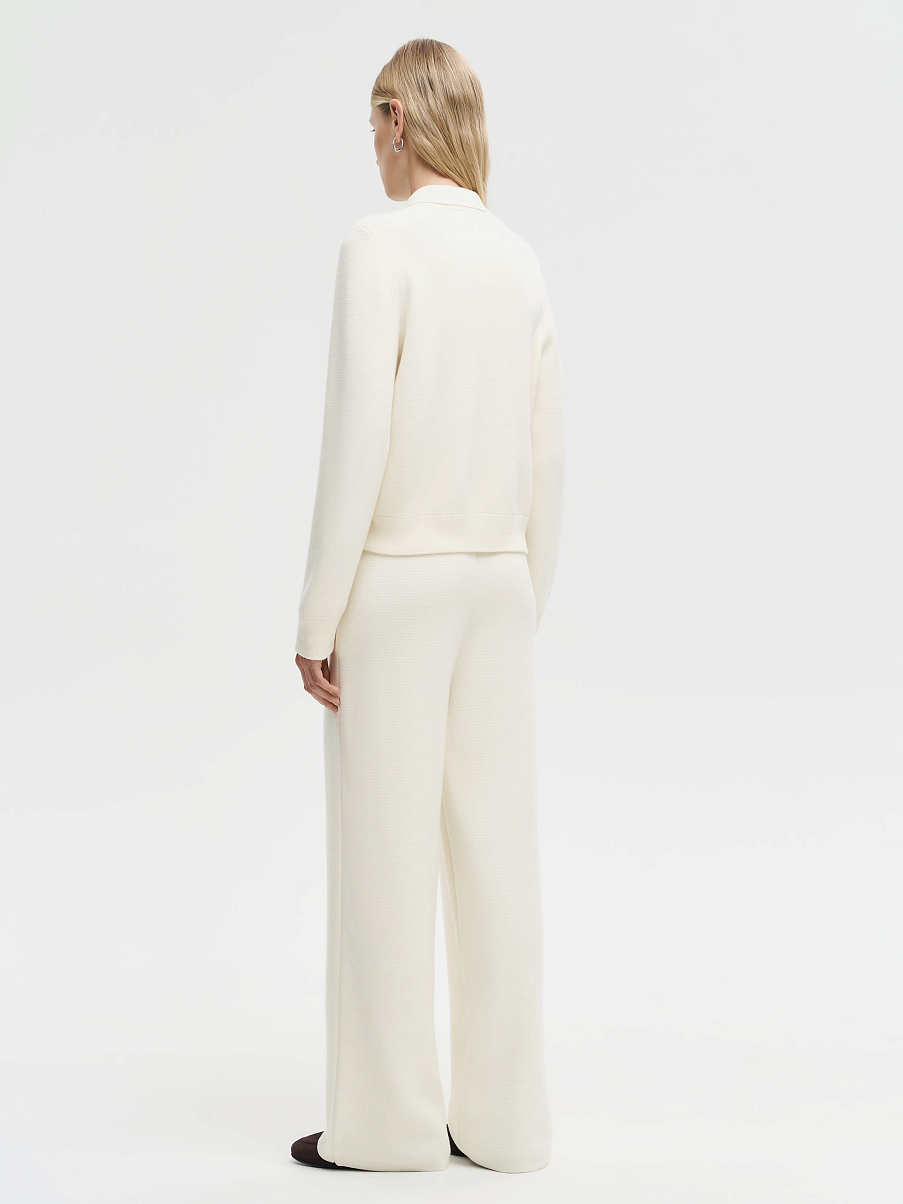 Кардиган с воротником из мериноса