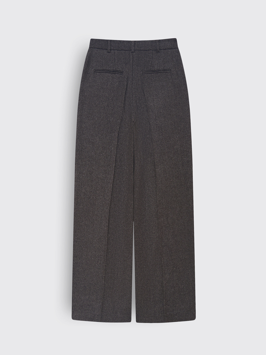 Брюки из шерсти с шелком