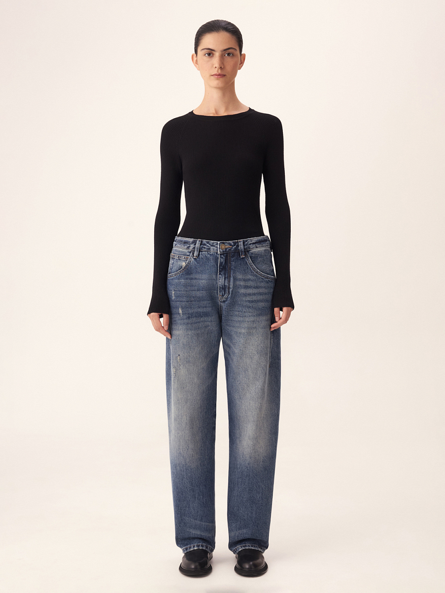 Джинсы из хлопка