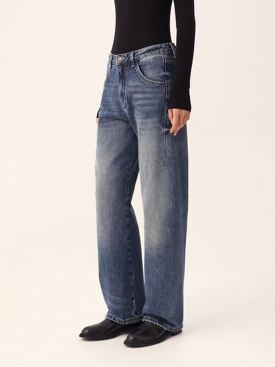 Джинсы из хлопка