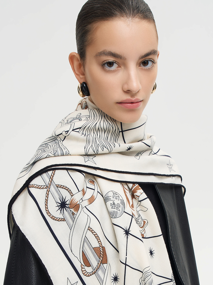 Платок из кашемира и шелка