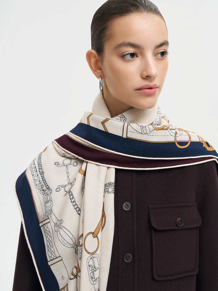 Платок из кашемира и шелка