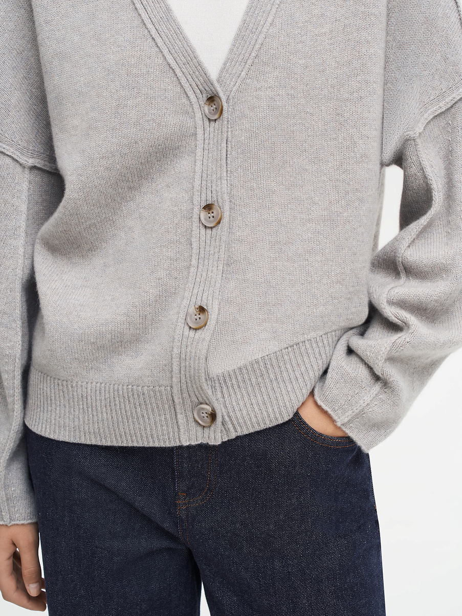 Кардиган из шерсти с кашемиром