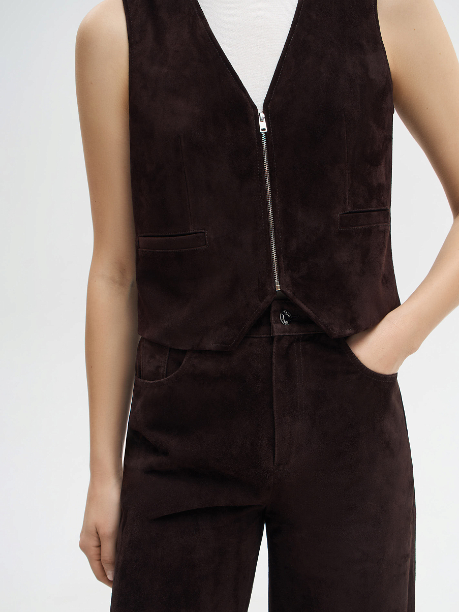 Жилетка из замши