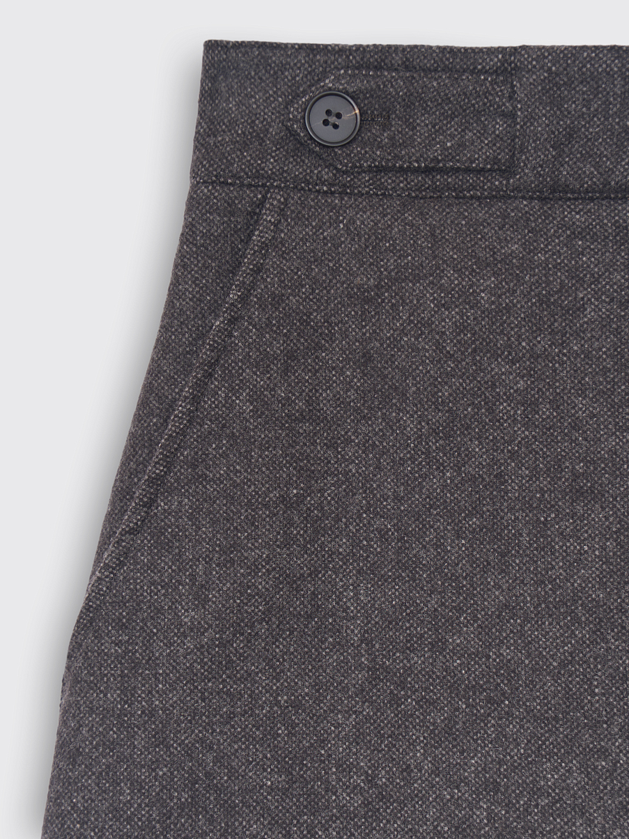 Юбка из шерсти с шелком