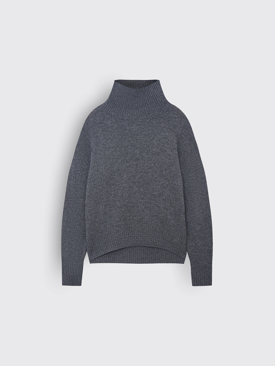 Джемпер с горлом из шерсти с кашемиром