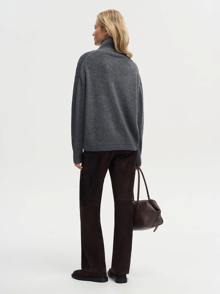 Джемпер с горлом из шерсти с кашемиром