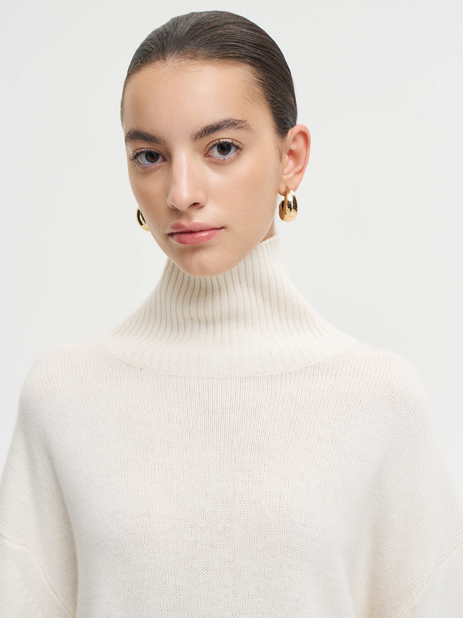 Джемпер с горлом из шерсти с кашемиром