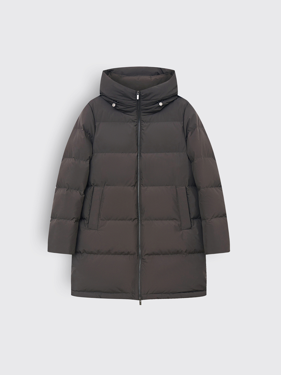 Пуховик удлиненный