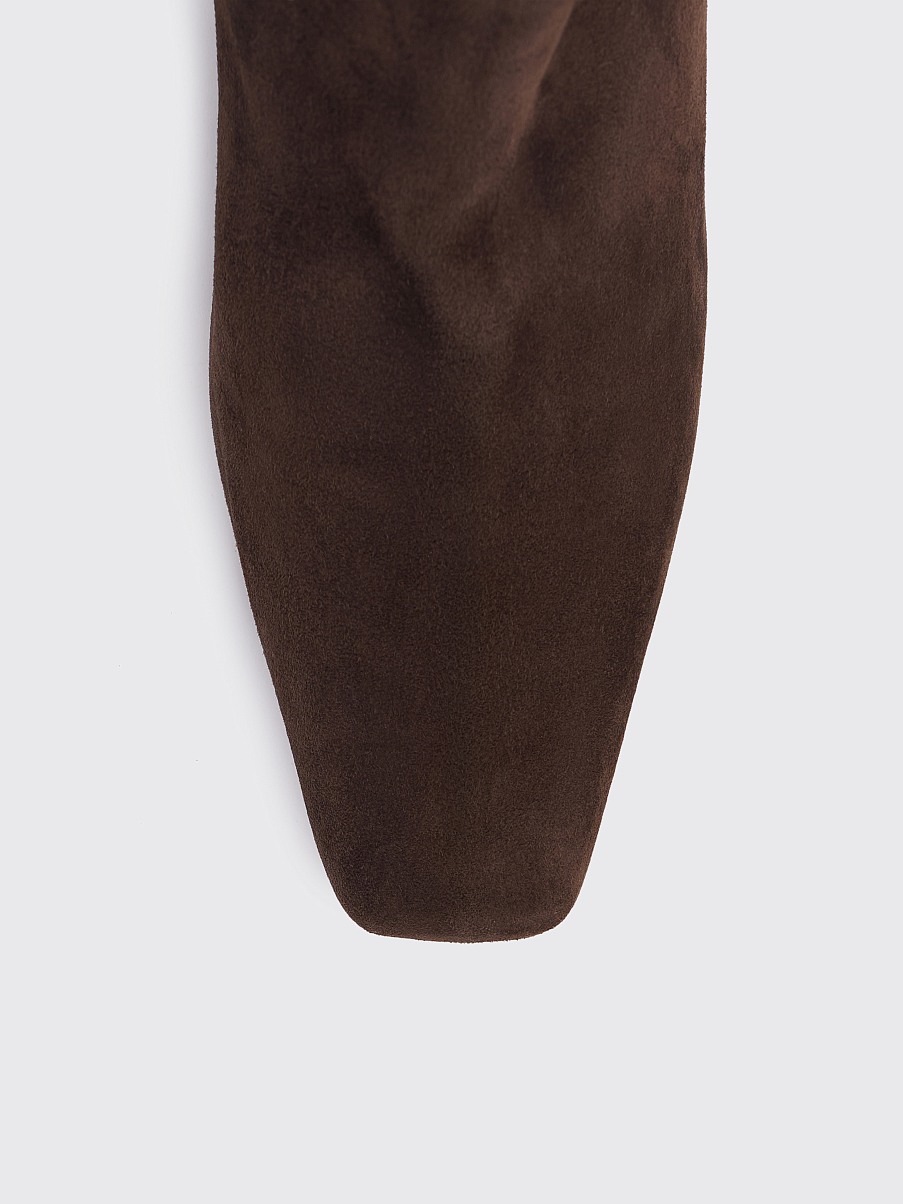 Сапоги из замши