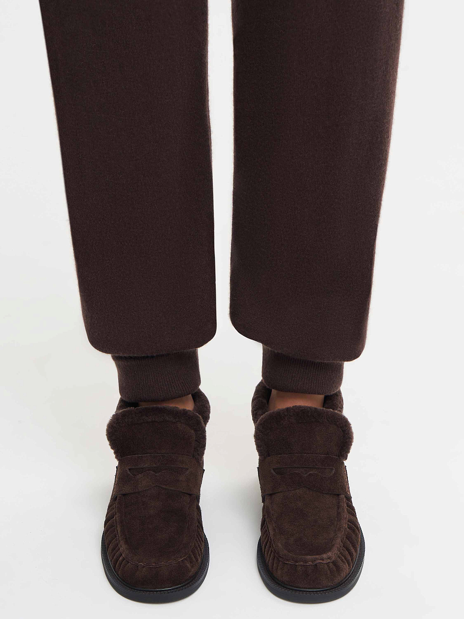 Лоферы с мехом