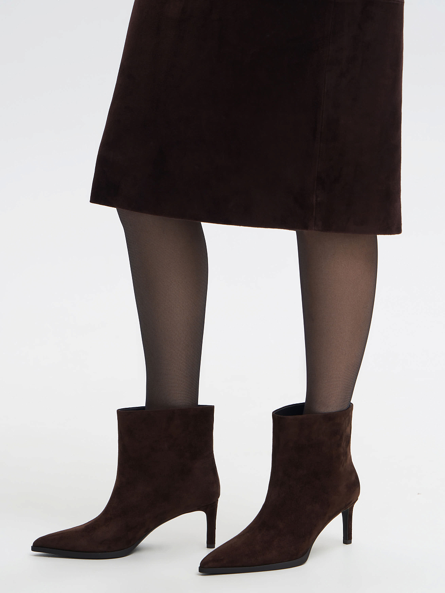 Ботильоны из замши