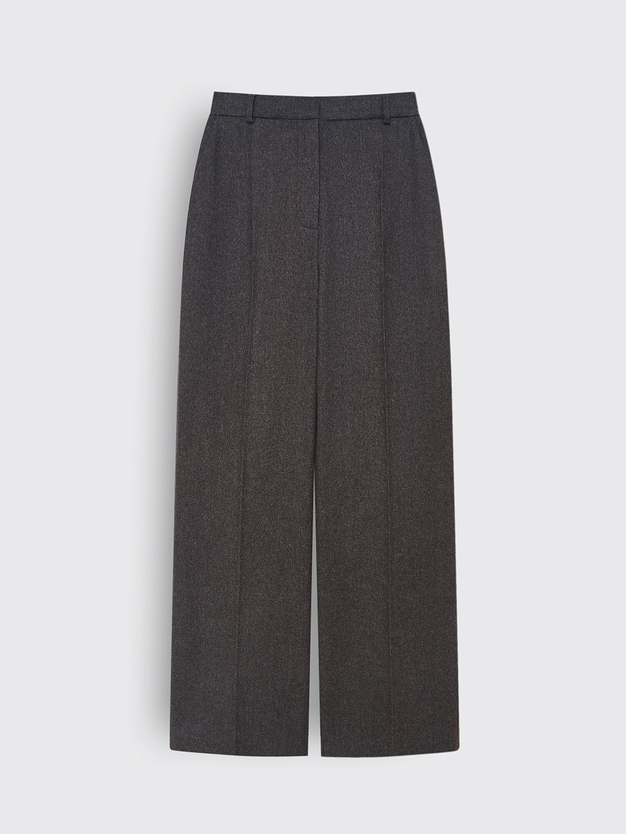 Брюки из шерсти с шелком