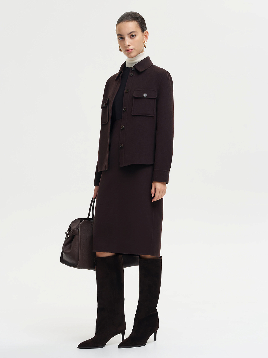 Сапоги из замши