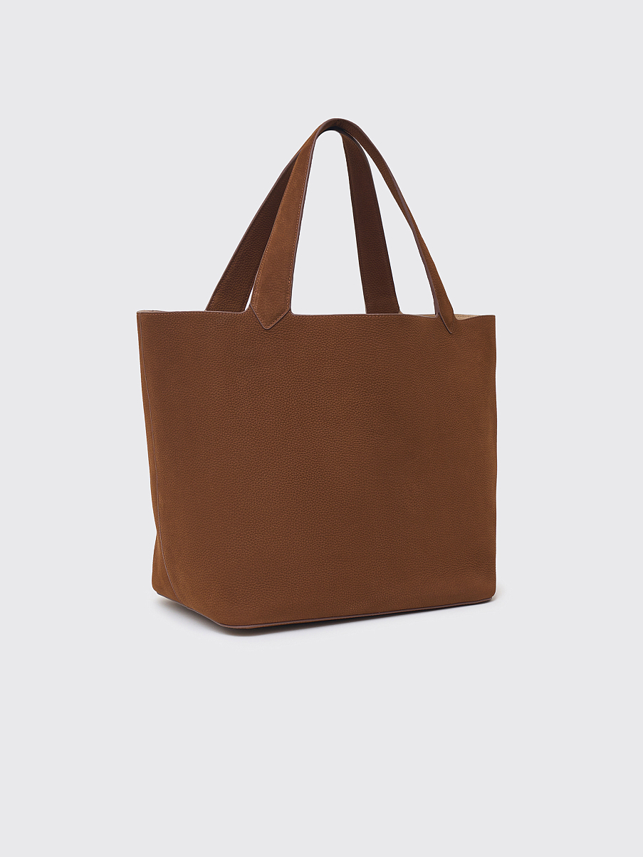 Сумка-шоппер из нубука