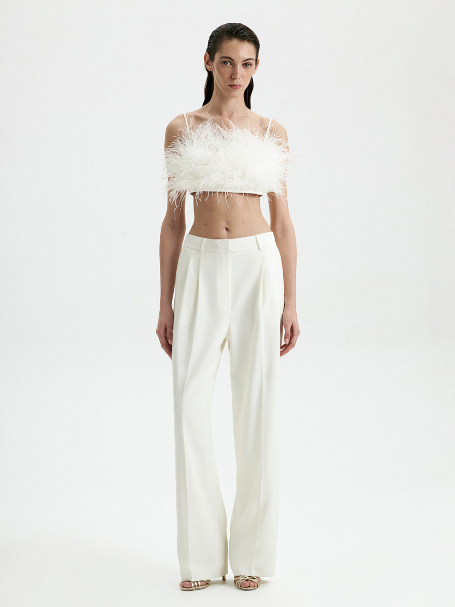 Топ с перьями