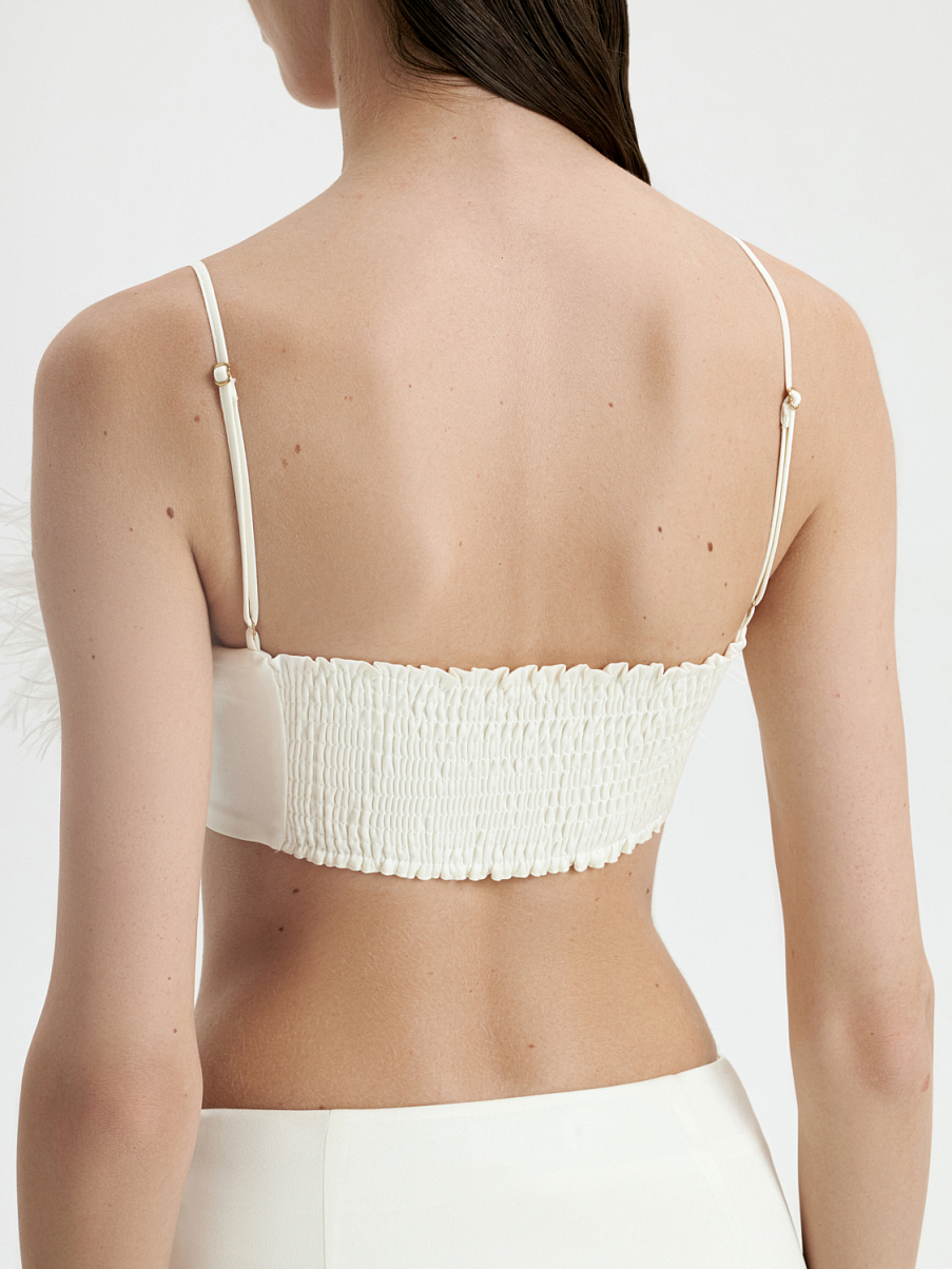 Топ с перьями