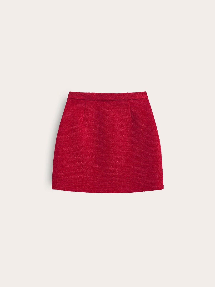 Юбка мини с шерстью